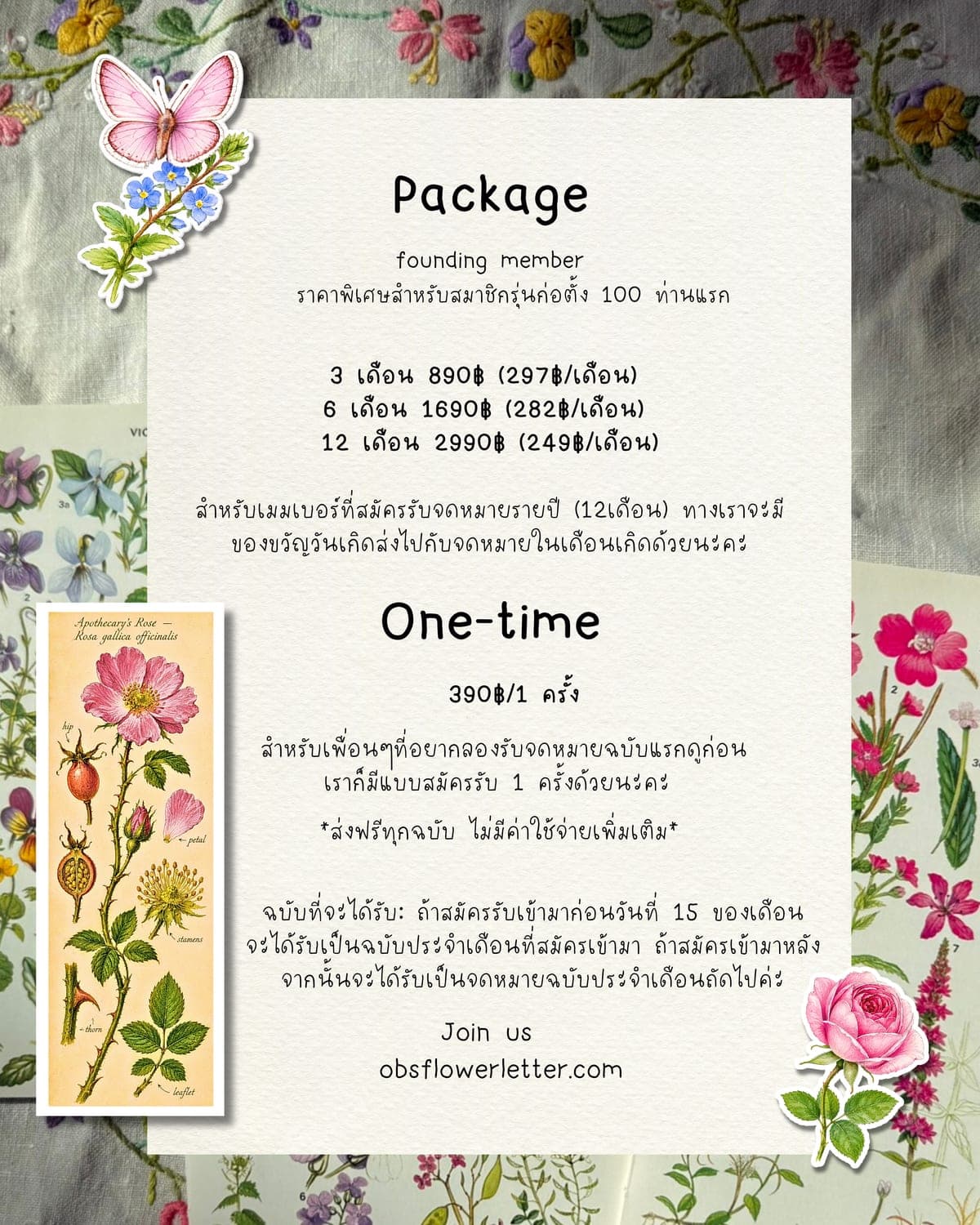 เกี่ยวกับ The Flower Letter (2 จาก 3)