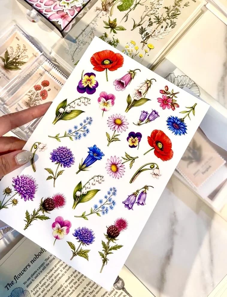 Wildflowers sticker sheet - photo 2